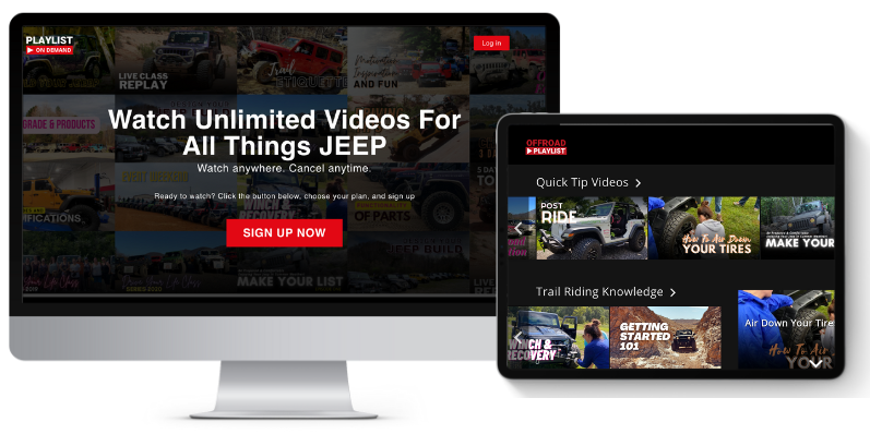 Offroad Playlist. Your own Netflix that are all things Jeep (1000 × 500 px)